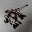 Eccliy 9 Pieces Y Connector 3 Pin Plug Splitters Servo Extension Male to Female Servo Extension Cord Wire Cable Compatible with Jst Rc Jr Futaba Rc Car or Airplanes(Mixed Style)