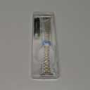 MioHHR Slim Metal Band Compatible with Apple Watch Band 42mm(Series 11 10) 41mm(Series 9 8 7) 40mm(Series 6 5 4 SE3/2/1) 38mm(Series 3 2 1),Stainless Steel iWatch Bands for Women,Silver/Gold