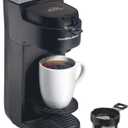 Hamilton Beach The Scoop Single Serve Coffee Maker & Fast Grounds Brewer for 8-14oz. Cups, Brews in Minutes, Black (47620), Next Gen