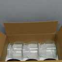 AVLA 3 Pack Glass Jars with Metal Lid, 58 OZ Clear Round Cookie Candy Jar, Food Storage Container with Black Lid, Empty Canister Set for Kitchen Counter, Pasta, Dog Treat, Snack