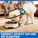 Protective Dog Halo for Blind Dogs, Adjustable Protective Ring Harness for Visually Impaired Dogs,Safe Navigation Aid for Visually Impaired Dogs (M for 22-28in)