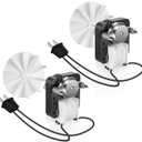 2 Pack Universal Bathroom Vent Exhaust Fan Motor SM550 Replacement for Nu-Tone B-roan 50 CFM 120V Replace C01575 65100 EM550 EM750, by PANDEELS