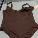 FeelinGirl Shapewear Bodysuits for Women Tummy Control Body Suits Deep V Neck Thong Body Shaper, X-Large