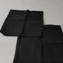 OTOSTAR Linen Throw Pillow Covers Set of 2 Decorative Square Pillowcases Cushion Covers 14x14 Inch for Home Decor Sofa Bedroom Car 35 x 35 CM Black
