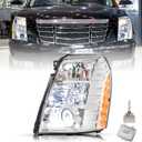 SOCKIR HID/Xenon [With Bulb and Ballast] Headlight Assembly Compatible with 2007-2014 Cadillac Escalade Projector Headlamp OE Style Left Driver Side