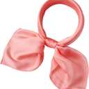 Bellonesc Women's Scarfs 100% Silk Small Square Scarves 21" x 21" Real silk Hair Scarfs Neckscarfs for Women (Light Red)