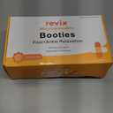 REVIX Microwave Booties for Cold Feet & Discomfort Relief, Heated Slippers for Women & Men with Moist Heat Therapy, Microwavable Foot Warmers for Home & Bed Use, Adjustable Non-Slip Slippers, Navy Large