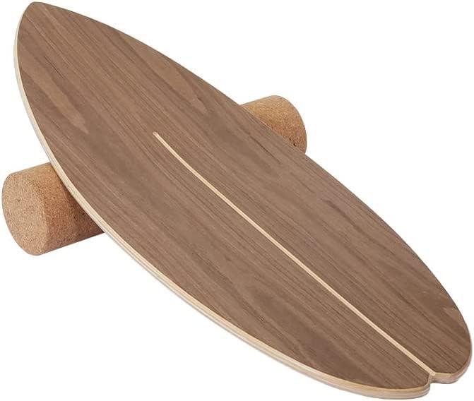 Balance Board Indoor Surfboard Surf Style Home Fitness with Wheel for Exercise, Athletic Training and Board Sports - Fun Workout Equipment For Balance, Stability and Improving Core Strength, 30.7 inches