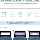 Classic Square Polygon Reading Glasses for Men Women Light Blocking Computer Readers Spring Hinge Metal Frame (Silver)