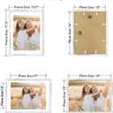 12x16 Picture Frame with Real Glass Wood Frame, 1 Pack 