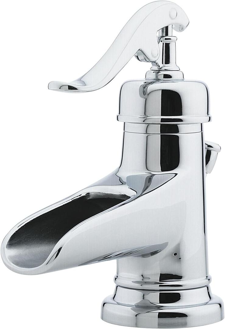 Pfister LG42-YP0U LG42YP0U Ashfield single Control 4 inch Centerset Bathroom Faucet In SIlver