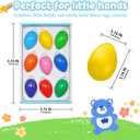 9 Color Egg Shaped Crayons,Plam Grip Washable Paint,for Fotoddlers, Kids,Children