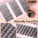Goddvenus Wispy Lash Clusters Kit Mascara-like Natural Eyelash Clusters Lashes Cluster Eyelash Extensions Kit 10-16mm False Eyelashes Individual Lashes C Curl Lash Extension Kit For DIY