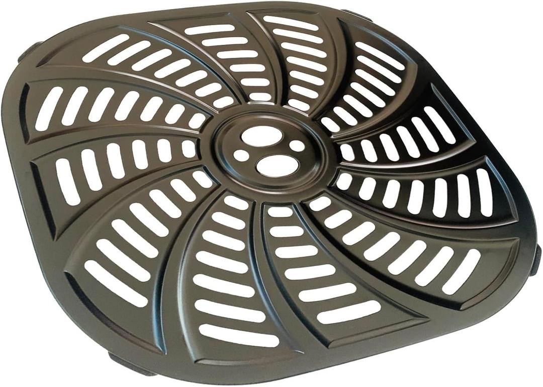 6QT Air Fryer Crisper Tray Plate for Gourmia GAF616 Air Fryers, Premium Double Layer Nonstick Coating Air Fryer Grill Plate Pan Rack Grate Shelf for 6QT Gourmia Air Fryer, Dishwasher Safe