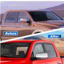 in-Channel Window Rain Guards Fit for Dodge RAM Crew Cab Mega Cab 2009-2018 Rain Guard Big Horn Extra Durable Window Deflectors Truck Window Vent Visors Vent Shades Exterior Car Accessories