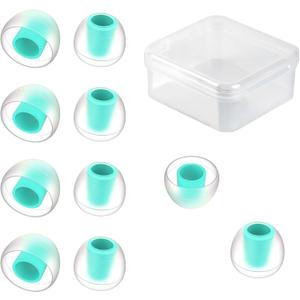 5 Pairs KBEAR 07 Ear Tips, KINBOOFI Silicone IEM Eartips, KZ Earbuds Eartips for KZ ZST ZS10 PRO AS10 ZSN ZSN ZSN PRO X ZSN PRO ZAR ZS10 PRO X Wired Headphone (Blue,M+/M+/M+,5 Paris)