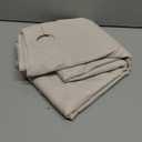 YISURE Beige Linen Shower Curtain 84 Inches Long, No Hook Needed Heavy Duty Fabric Shower Curtain for Bathroom, 72x84