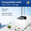 202A Toner Cartridges 4 Pack Replacement for HP 202A CF500A CF501A CF502A CF503A Color Pro M254dw; MFP M281cdw M281fdw Printer Ink(Black Cyan Magenta Yellow)