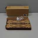 3 Pack Wood Wall Planter, Boho Wall Vase for Hallway Decor and Bathroom Decor, Modern Farmhouse Decor, Wooden Hanging Planter for Holding Dried Flowers and Faux Greenery (Log Color-a)