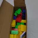 64 Pcs Stacking Tower Game with 22 Cards, Giant Tumble Balance Game for Family, for Grandkids, Stocking Stuffers for Teen Boys & Girls, Party Board Game for Kids 6-12 & Adults