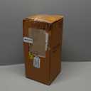 TRIROCKS Decorative Hanging Lantern 16'' High Vintage Metal Candle Holder with Tempered Glass Perfect for Living Room Garden Yard Patio Parties Events Indoors Outdoors (Black)