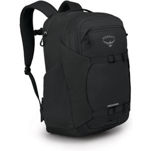 Osprey Proxima 30L Campus Laptop Backpack Organized Everyday Pack with Tech Storage, Water Bottle Pockets, and Comfortable Carry Perfect for College, Commute, and Travel, Black