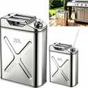 5.3 Gallon Large Capacity Oil Storage Container, 304 Stainless Steel Hot Oil Storage Can with Filter Strainer & Drain Hose, Reusable for Kitchen, Restaurant, Dining Car, Outdoor Camping Picnic