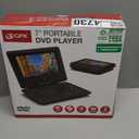GPX PD701B PD701B Standard Portable DVD Player with 7-in. Swivel Screen and Remote