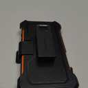 FNTCASE for iPhone 17 Phone Case: Military Grade Rugged Cell Phone Cover with Kickstand & Holster | Shockproof TPU Protection Bumper Matte Textured Design for Phone Cases 6.3 inch-Orange