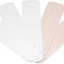 Westinghouse Lighting 7741600 52-Inch White/Bleached Oak Replacement Fan Blades, Five-Pack (42 inches, Reversible White/Bleached Oak)