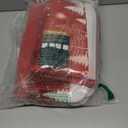 ArtSocket Merry Christmas Bathroom Set with Shower Curtain and Rugs and Accessories, Snowflake Red Shower Curtain Set, Snowman Frost Xmas Bathroom Decor 3 Pcs