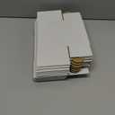 RLAVBL 10 Pack 6x4x3 Small Shipping Boxes, White Corrugated Cardboard Box for Packing, Mailing, Business