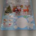 Jyanl 140pcs Christmas Window Clings Cute Christmas Decorations Large Santa Claus Christmas Tree Decorations 13 Sheets Snowflake Reindeer Xmas Stickers Door Decor Wall Decal Winter Glass Holiday Party