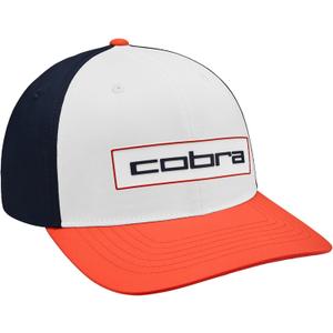 Cobra Mens Cobra Tour Tech Cap (One Size, Strong Red/White/Deep Navy)