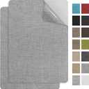 2Pcs 8 * 11Inch Couch Patches Repair Fabric, Self-Adhesive Couch Repair Patch with Strong Glue, Repair Patch for Sofa, Tote Bags, Car Seats, Furniture, Etc(Grey)
