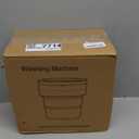 Portable Washing Machine - 20L Mini Foldable Washer with Spin Basket, 3 Cleaning Modes & Deep Cleaning for Small Clothes, Collapsible Laundry for Apartment, Home, Hotel and Travel (Gray) (Grey)