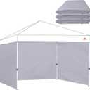 Canopy Tent Gazebo Sidewalls for 10x10 Pop Up Canopy 99% UV Protection, Waterproof, 3 Pcs Sidewalls Only,(Light Gray)