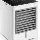 Portable Air Conditioners, Personal Evaporative Air Cooler with 3 Wind Speeds Touch Screen Small Air Conditioner Fan, Desktop Cooling Fan for Room, Bedroom, Office, Camping