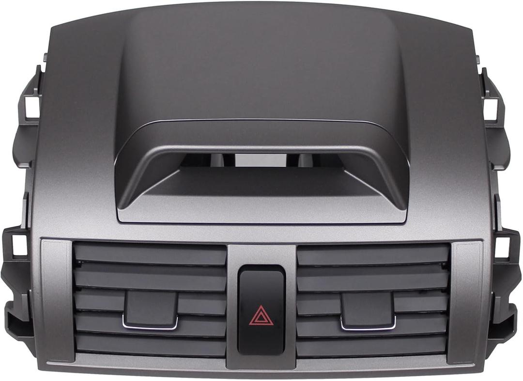 ApplianPar Center Console Dashboard AC Outlet Air Vent Panel with Clock Dashboard Duct Outlet Vent Assembly for Toyota Corolla 2009-2013 Replace 55670-02340
