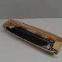 RIVECO 8u Tabletop Rack for Audio & Network, Desktop Rack Shelf Tappered Holes Open Frame Sound Recording Shelf Free Standing 2 Post Black