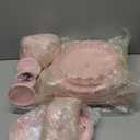 Set of 9 Cake Stands Metal Cupcake Stand Set Multiple Styles Candy Fruit Display Tower Dessert Plate Cake Serving Tray for Birthday Party Wedding Anniversary Baby Shower Engagement (Pink)