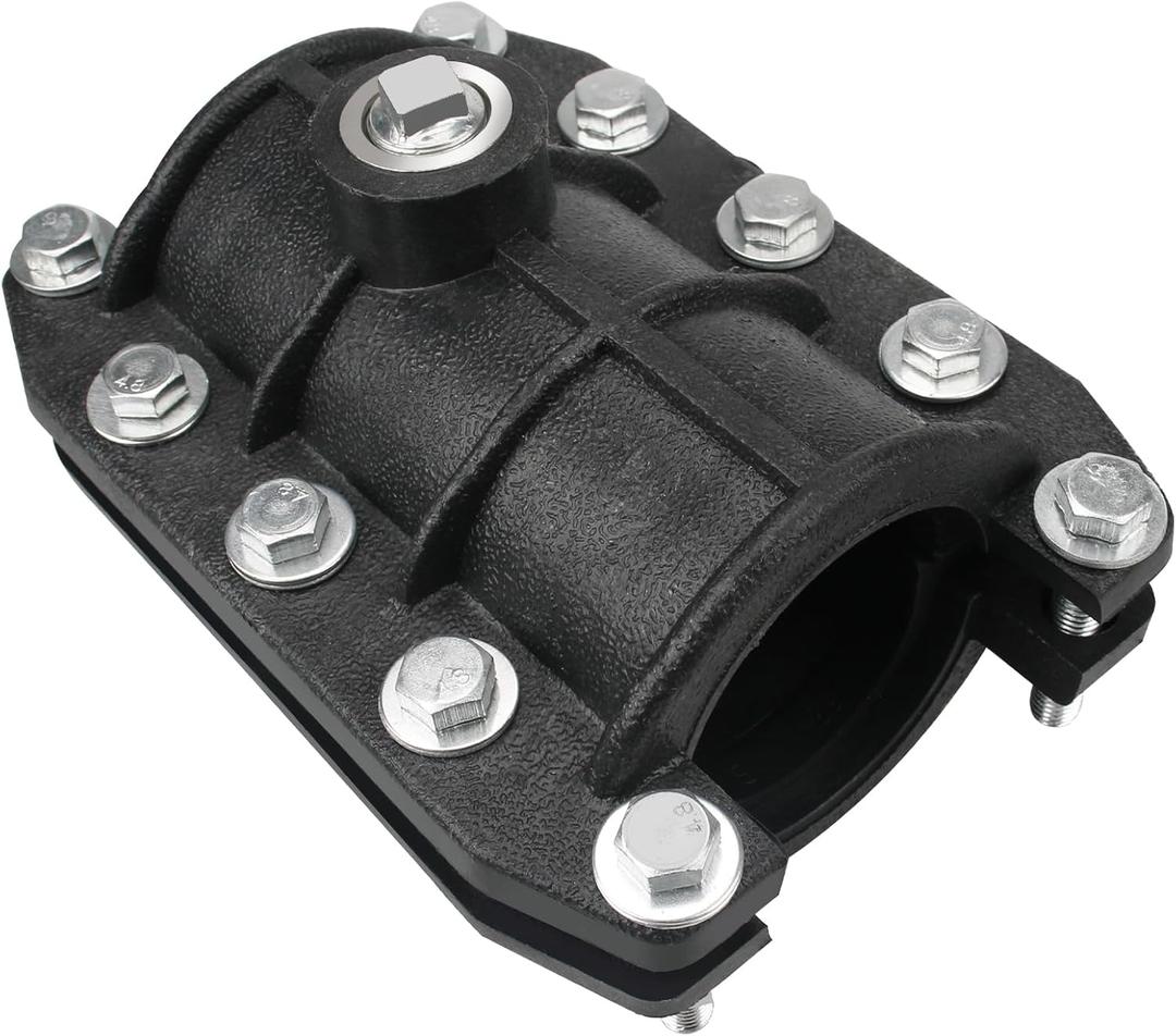 Water Pipe Repair Clamp, Emergency Pipe Repair Clamp Kit fit for OD 63MM Plastic and Metal Pipes, Replace Pipe Patch Kit Fix Leak Pip