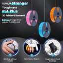 SUNLU 3D Printer Filament PLA Plus 1.75mm, SUNLU Neatly Wound PLA Filament 1.75mm PRO, PLA+ Filament for Most FDM 3D Printer, Dimensional Accuracy +/- 0.02 mm, 1 kg Spool(2.2lbs), Coffee Brown