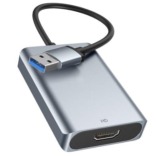 WENTER USB to HDMI Adapter, USB 3.0 2.0 to Multiple Monitors HDMI USB Converter Display Extender for Laptop Desktop Projector Compatible with Windows 7/8/8.1/10