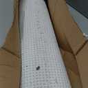 Color&Geometry Rubber Backed Waffle Bath Mat 60x24, Non Slip Machine Washable Bathroom Rugs, Soft Absorbent Chenille Boho Carpet for Bathroom Floor, Tub and Shower, White