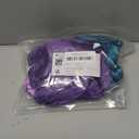 2 Pack Satin Bonnet for Sleeping, Adjustable Double Layer Satin Cap for Natural and Curly Hair (Purple+Lilac, Peacock Blue+Light Green)