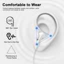 [Apple MFi Certified] for iPhone Headphones Wired Earbuds/Earphones with Built-in Microphone & Volume Control HiFi Stereo Nosie Reduction Compatible for iPhone 14 13 12 11 Pro Max XS XR X 8 7, 2 Pack