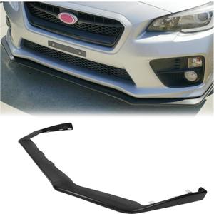 ECOTRIC Front Bumper Lip Spoiler Compatible with 2015-2021 Subaru Impreza WRX & STI Lower Splitter Finisher Under Chin Spoiler V Limited Style Black