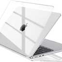 EooCoo Case Compatible with MacBook Air 13 inch M5 2026-2022 M4 M3 M2 A3449 A3240 A3113 A2681, Crystal Hard Shell Scratch Resistant Protective Cover Compatible for MacBook Air 13.6 inch Case, Clear