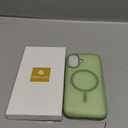 Miracase Magnetic for Phone 17 Case (Compatible with MagSafe) with Screen Protector Military-Grade Protection, Anti-Fingerprint Translucent Matte Phone Cover for Phone 17 6.3 inch, Matcha Green